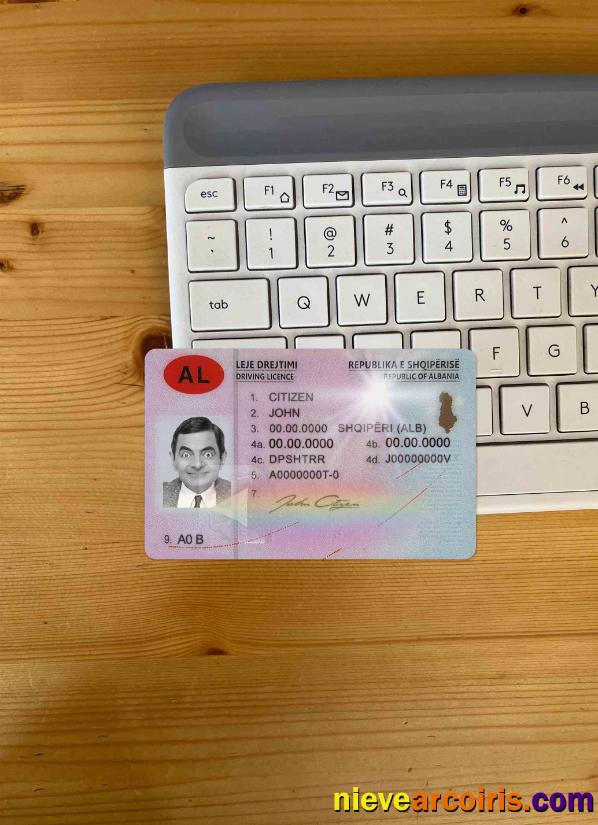 Albania driving license (2015-present) photolook